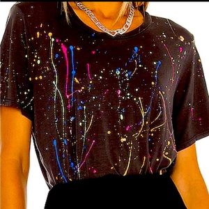 Roman Boyfriend Tee in Onyx & Neon Splatter
Michael Lauren